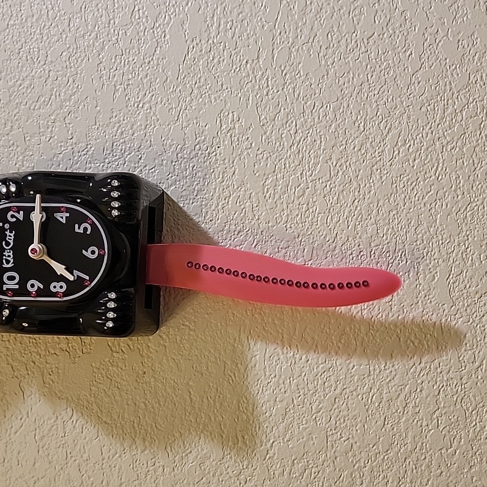 Jeweled Kit-Cat Klock clock SUPER RARE - Picture 4 of 4